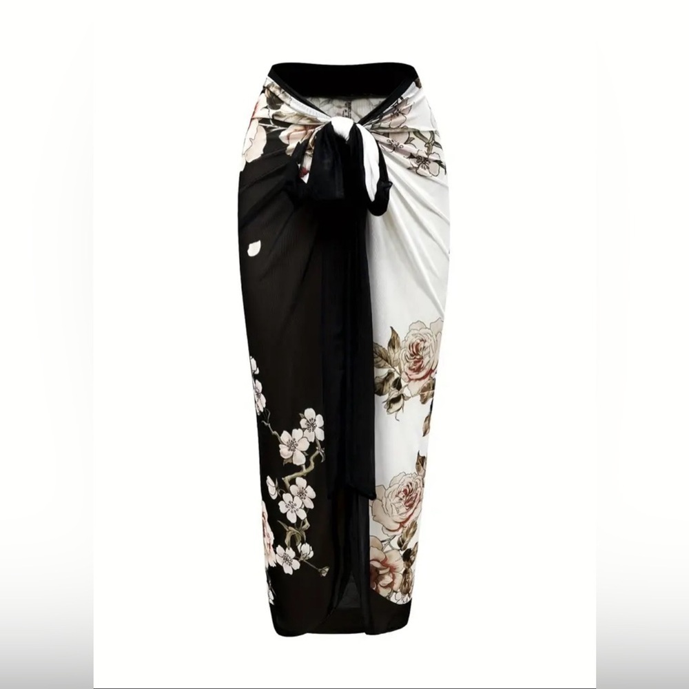 Floral Pattern Swimsuits Set - Picture 5 of 7